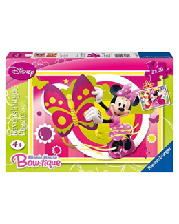 Puzzle - Une journée avec minnie - 2x20 pièces