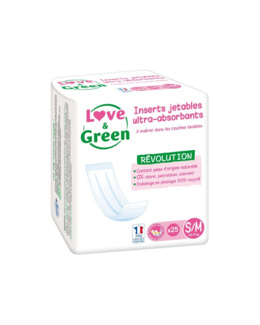 Inserts hypoallergéniques jetables pour couches lavables