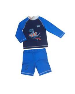 Ensemble Anti-UV garçon : Dino Bleu