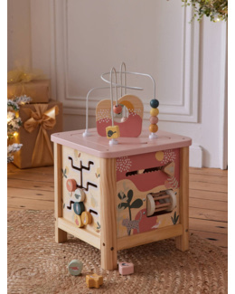 Grand cube d'activités en bois FSC®