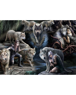 Puzzle Anne Stokes - Wolf Collage