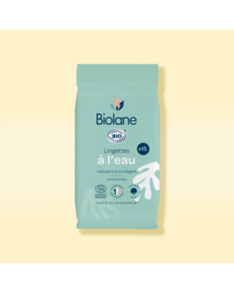 Lingettes à l'eau certifiées biologiques