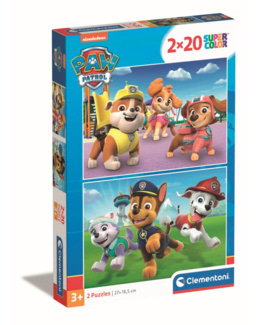 Puzzle Paw Patrol - 2x20 pièces