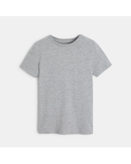 T-shirt basique manches courtes gris garçon