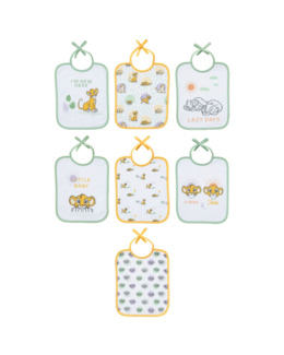 Lot de 7 bavoirs naissance - Roi Lion Cosy Time