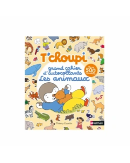 Livre T'choupi Le grand cahier d'autocollants les animaux