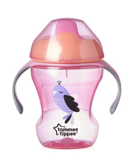 Tommee Tippee Tasse 360° avec anses rose 6m+ 