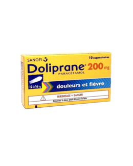 Suppositoires PARACÉTAMOL Doliprane 200 Mg