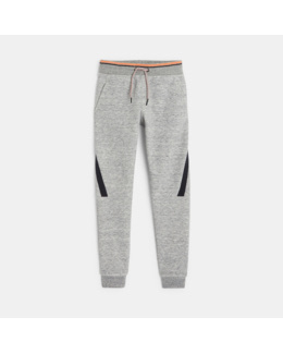 Jogging tricolore Okaïdi Sport gris garçon