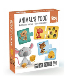 Puzzle Montessori - Animal's Food