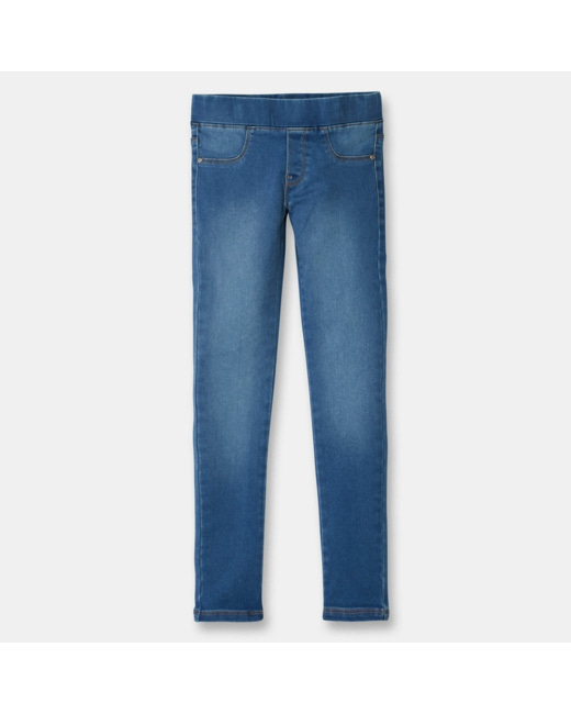 Tregging en jean hyper stretch bleu fille