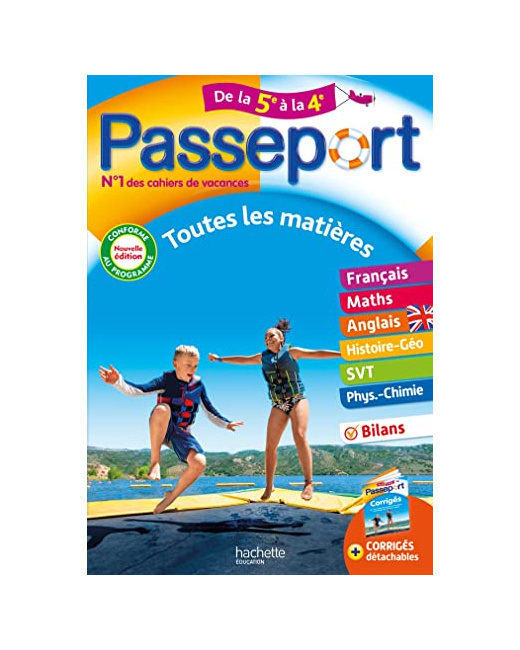 Passeport Toutes les matières De la 5e à la 4e - Cahier de vacances 2023