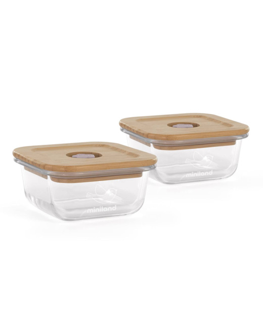Hermétiques en verre set 2 Ecosquare Chick