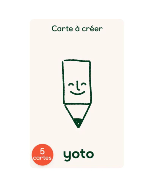 Pack de 5 cartes à créer