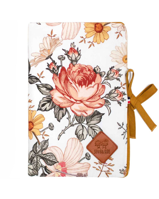 Protège carnet de santé bébé en coton, Néo Vintage