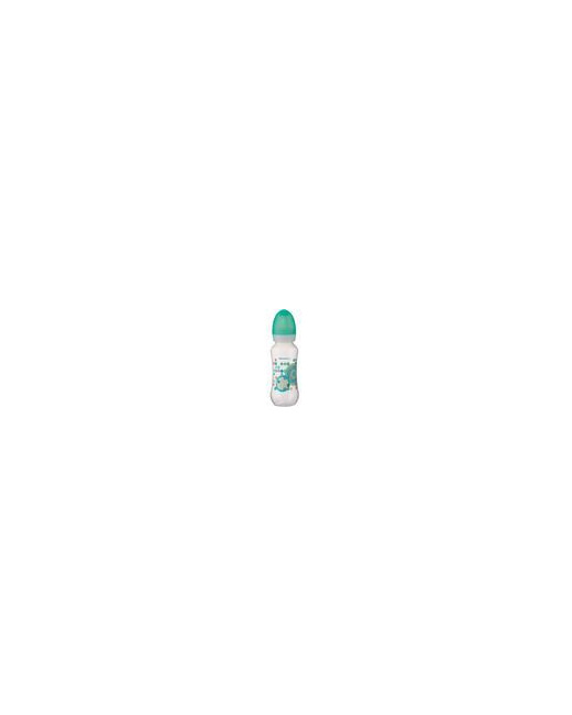 Biberon polypropylène Géométrie sensible (240 ml) + tétine T1 en caoutchouc naturel 3 vitesses