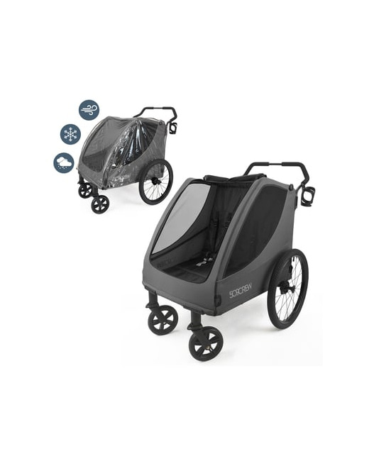 Chariot poussette double Trekker II
