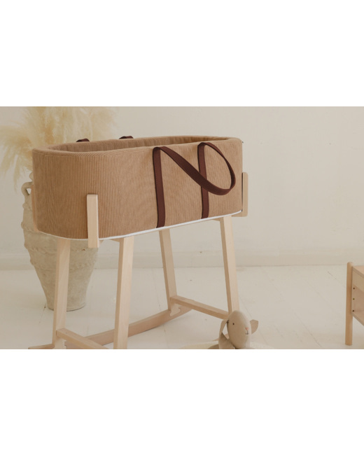 Couffin en Velours Côtelé Avec Support