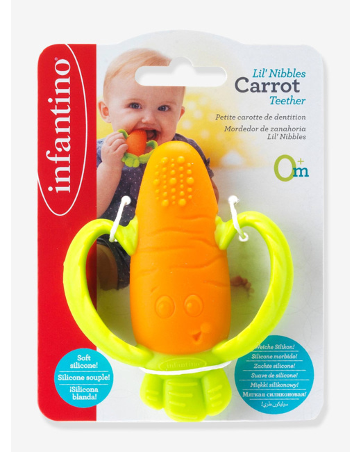 Anneau de dentition silicone Carotte