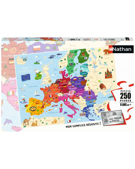 Puzzle Carte d'Europe - de 8 ans
