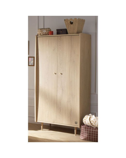 Armoire 2 portes avec poignées dorées vintage My Love