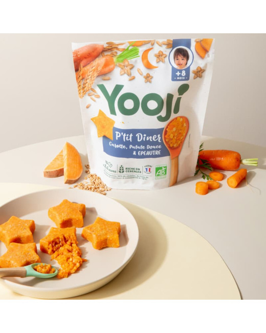 P'tit Dîner : Carotte, patate douce, épeautre bio