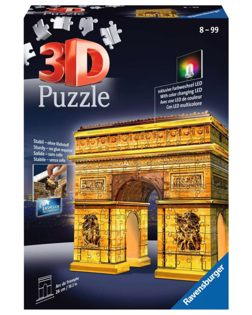 Puzzle Arc de Triomphe illuminé - de 8 ans