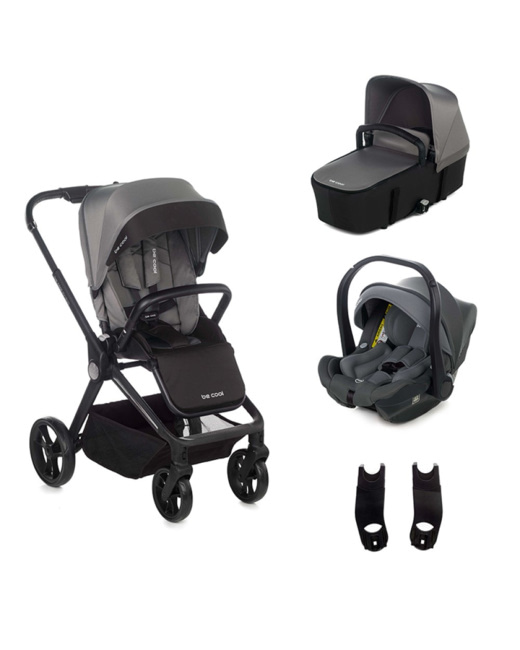Poussette trio stratos avec nacelle stratos et coque travel carrier