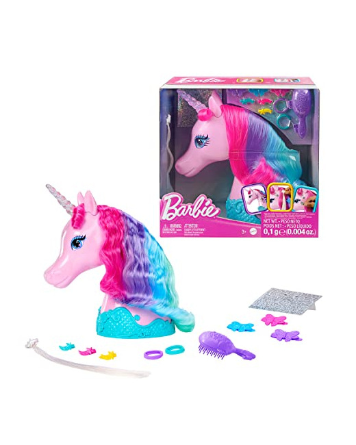 Barbie - Tête à coiffer Licorne Contes de Fées