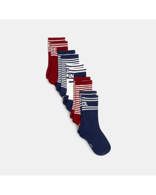 Chaussettes rayées (lot de 5) garçon