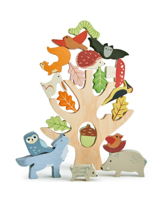 Animaux de la forêt en bois à empiler