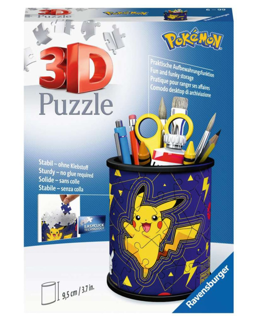 Puzzle Pot à crayons - Pokémon - de 6 ans