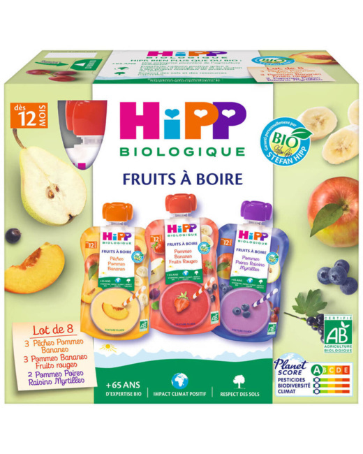 Gourdes fruits 3 saveurs Bio