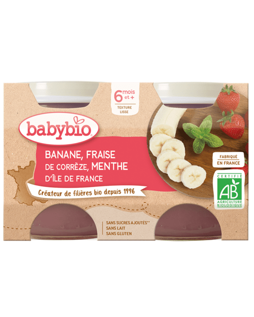 Banane Fraise de Corrèze Menthe d'Île de France