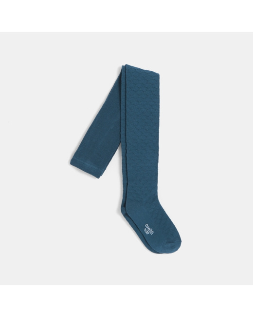 Collant en tricot fantaisie bleus fille
