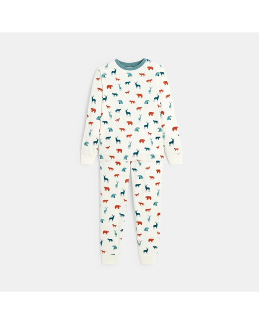 Pyjama 2 pièces en velours imprimé garçon