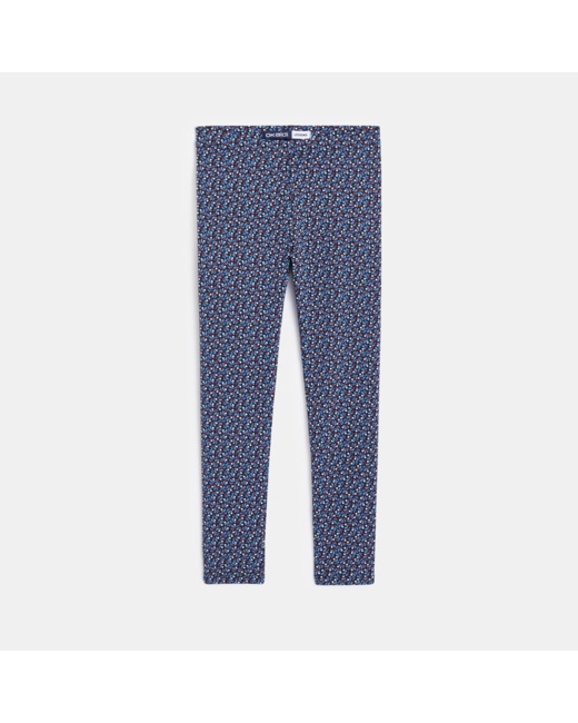 Leggings imprimés all over bleu fille