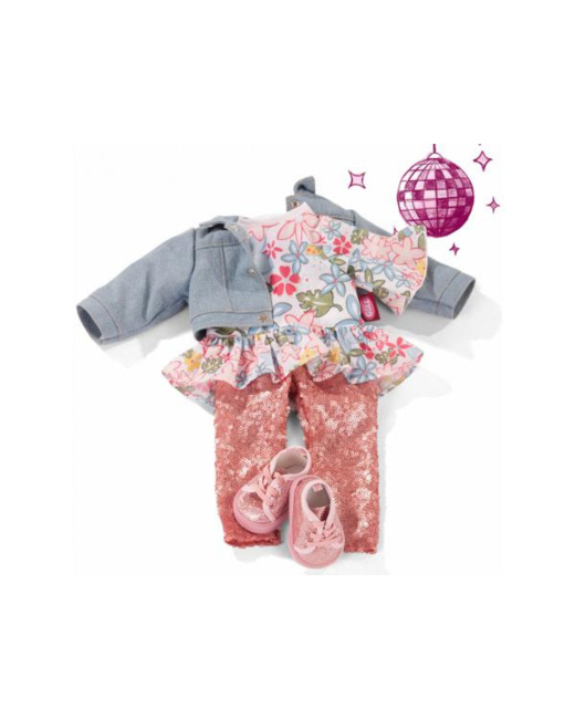 Robe dots happiness pour poupées de 50cm