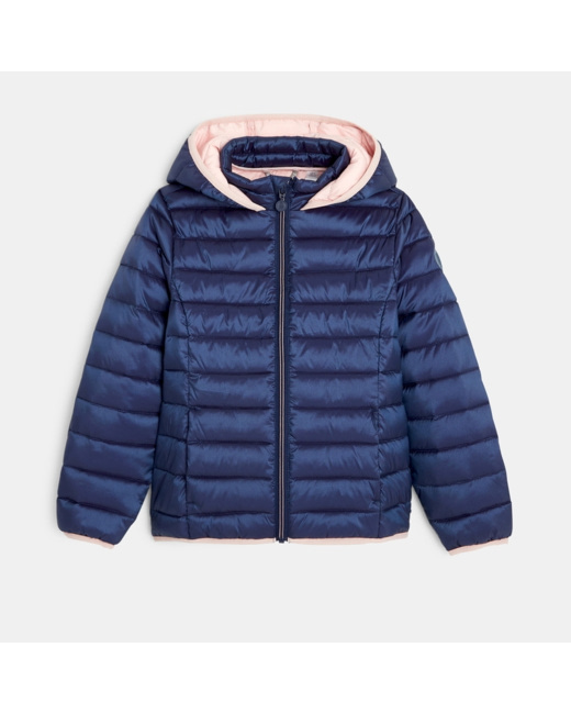 Doudoune chaude et légère bleue fille