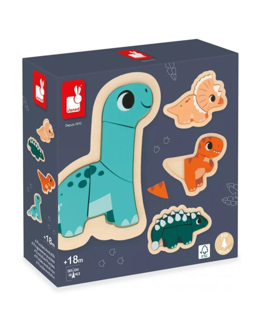 4 Puzzles Evolutifs Dino