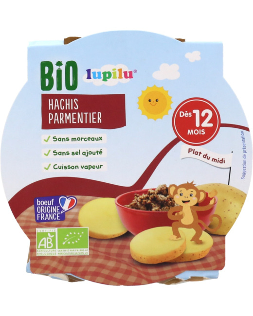Assiettes 12 mois Bio - Hachis parmentier