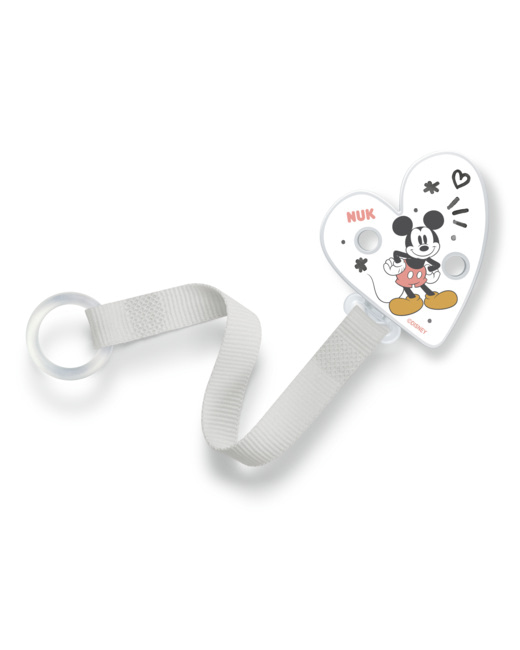 Attache-sucette universel ruban Mickey