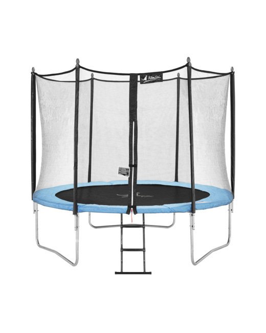 Trampoline de jardin 305 cm + filet de sécurité + échelle