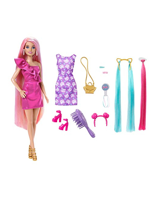 Barbie Ultra Chevelure - Poupée à coiffer avec accessoires