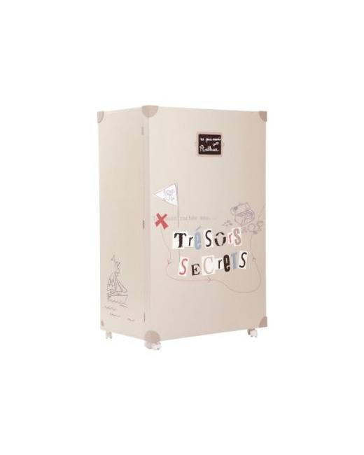Armoire dressing a roulettes theme tous a bord
