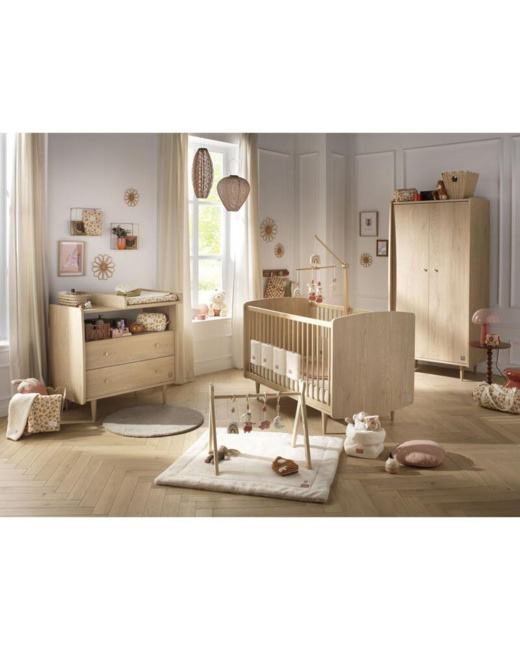 Chambre TRIO My Love Lit + Commode + Armoire