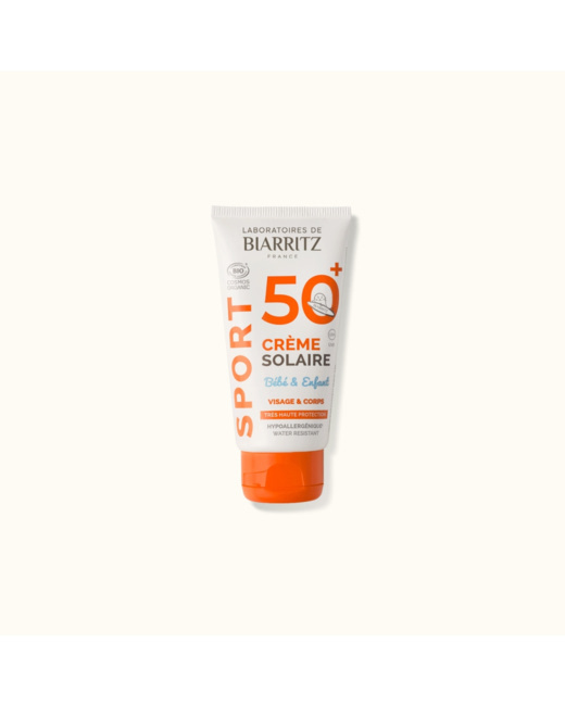 Crème solaire bébé & enfant sport SPF50+