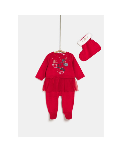 Pyjama bébé fille Noël Mickey