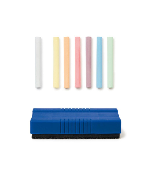 Set de 24 craies et brosse