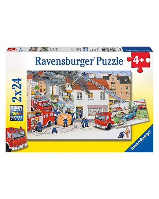 Puzzle - Chez les pompiers - 2x24 pièces